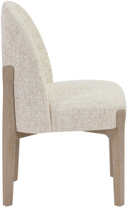 Torino Fabric Upholstered Dining Chair in Beige, Set of 2 - 88001Beige-C