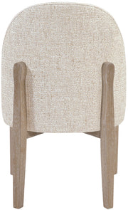Torino Fabric Upholstered Dining Chair in Beige, Set of 2 - 88001Beige-C