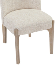Torino Fabric Upholstered Dining Chair in Beige, Set of 2 - 88001Beige-C