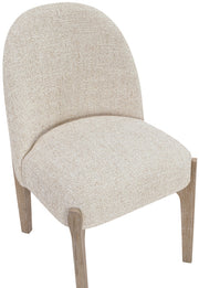 Torino Fabric Upholstered Dining Chair in Beige, Set of 2 - 88001Beige-C