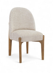 Torino Fabric Upholstered Dining Chair in Beige, Set of 2 - 88002Beige-C