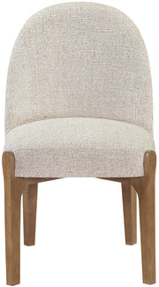 Torino Fabric Upholstered Dining Chair in Beige, Set of 2 - 88002Beige-C