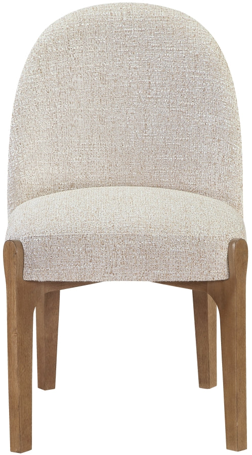 Torino Fabric Upholstered Dining Chair in Beige, Set of 2 - 88002Beige-C