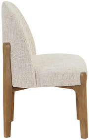 Torino Fabric Upholstered Dining Chair in Beige, Set of 2 - 88002Beige-C