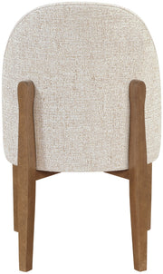 Torino Fabric Upholstered Dining Chair in Beige, Set of 2 - 88002Beige-C