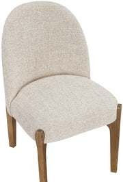 Torino Fabric Upholstered Dining Chair in Beige, Set of 2 - 88002Beige-C