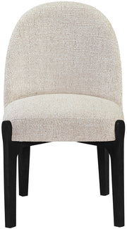 Torino Fabric Upholstered Dining Chair in Beige, Set of 2 - 88003Beige-C