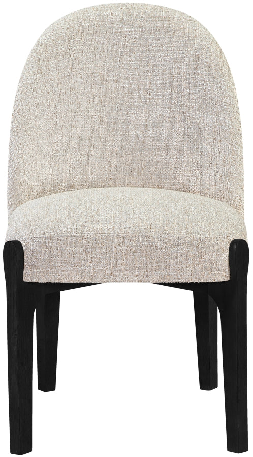 Torino Fabric Upholstered Dining Chair in Beige, Set of 2 - 88003Beige-C
