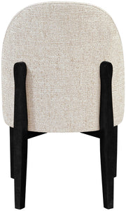 Torino Fabric Upholstered Dining Chair in Beige, Set of 2 - 88003Beige-C