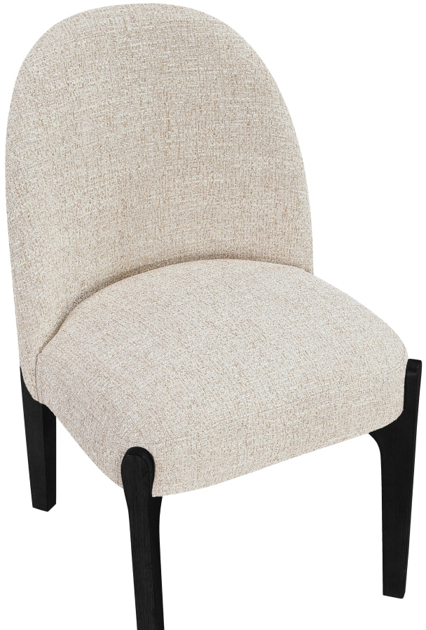 Torino Fabric Upholstered Dining Chair in Beige, Set of 2 - 88003Beige-C
