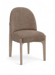 Torino Fabric Upholstered Dining Chair in Brown, Set of 2 - 88001Brown-C