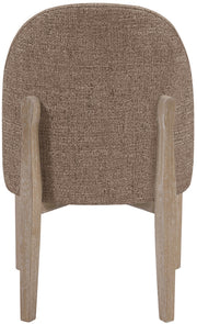 Torino Fabric Upholstered Dining Chair in Brown, Set of 2 - 88001Brown-C
