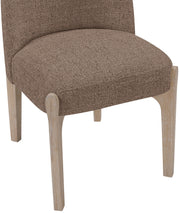 Torino Fabric Upholstered Dining Chair in Brown, Set of 2 - 88001Brown-C