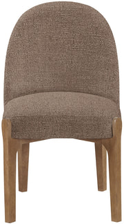 Torino Fabric Upholstered Dining Chair in Brown, Set of 2 - 88002Brown-C