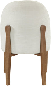 Torino Fabric Upholstered Dining Chair in Cream, Set of 2 - 88002Cream-C