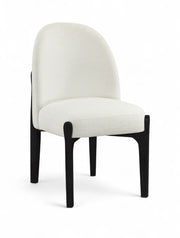 Torino Fabric Upholstered Dining Chair in Cream, Set of 2 - 88003Cream-C