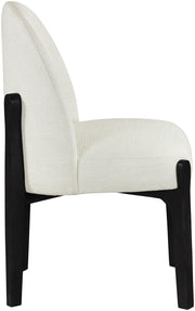 Torino Fabric Upholstered Dining Chair in Cream, Set of 2 - 88003Cream-C