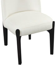Torino Fabric Upholstered Dining Chair in Cream, Set of 2 - 88003Cream-C