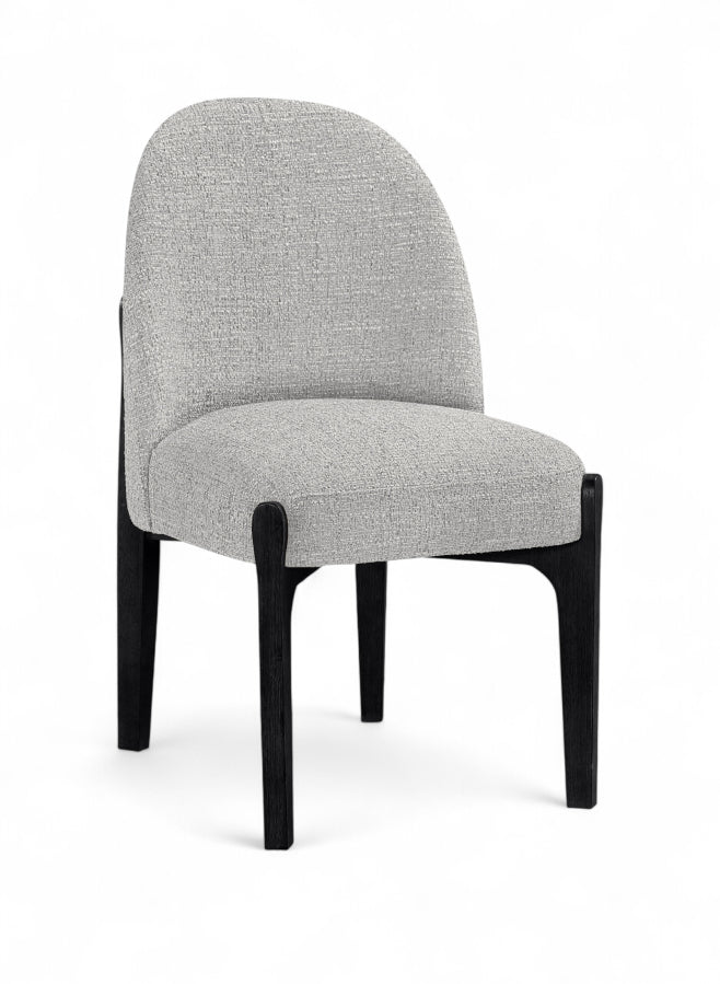 Torino Fabric Upholstered Dining Chair in Grey, Set of 2 - 88003Grey-C