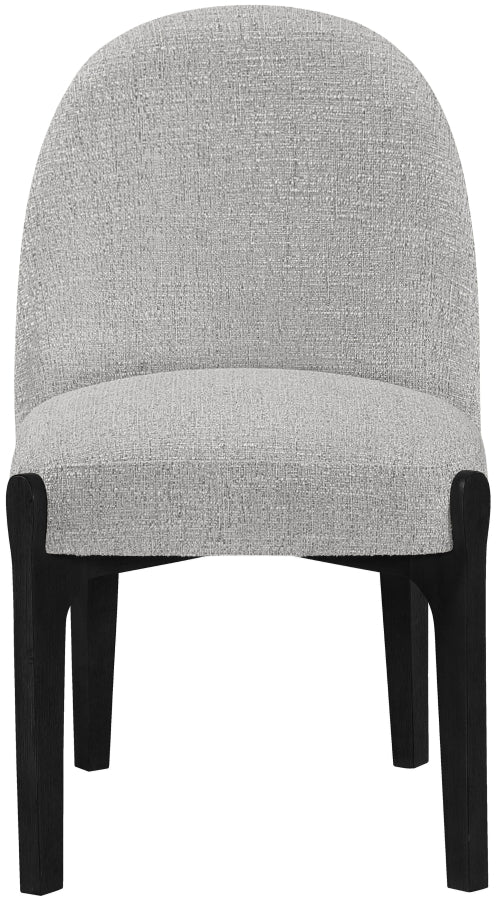 Torino Fabric Upholstered Dining Chair in Grey, Set of 2 - 88003Grey-C
