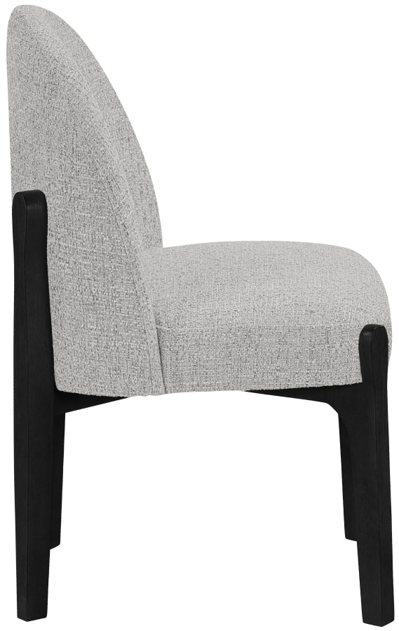 Torino Fabric Upholstered Dining Chair in Grey, Set of 2 - 88003Grey-C