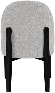 Torino Fabric Upholstered Dining Chair in Grey, Set of 2 - 88003Grey-C