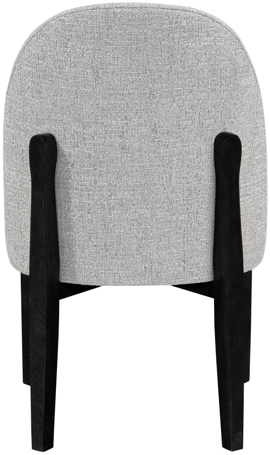 Torino Fabric Upholstered Dining Chair in Grey, Set of 2 - 88003Grey-C