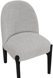 Torino Fabric Upholstered Dining Chair in Grey, Set of 2 - 88003Grey-C