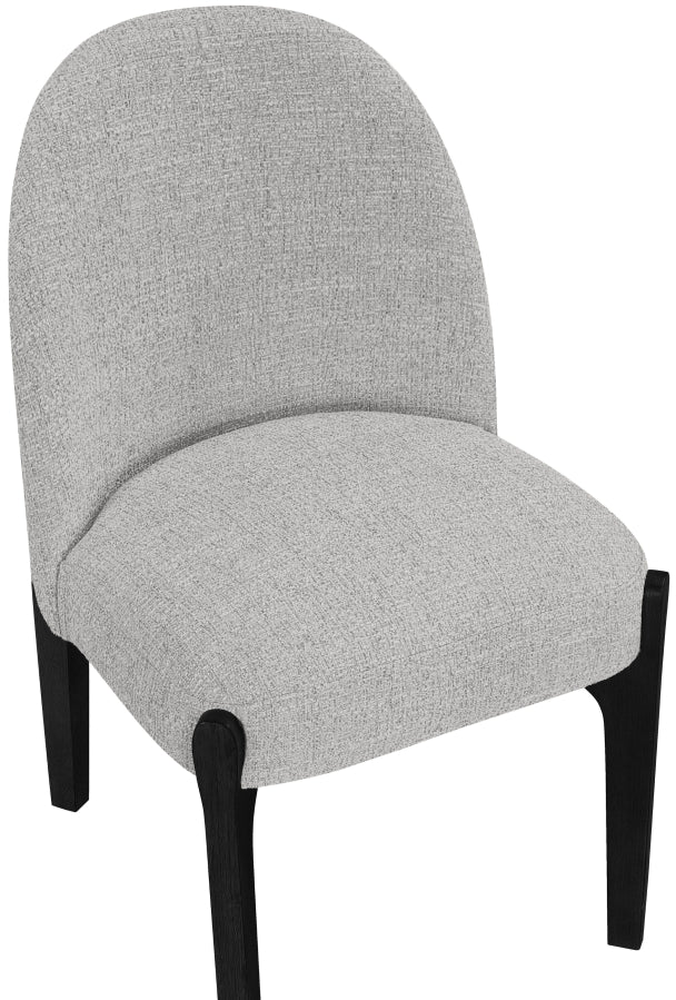 Torino Fabric Upholstered Dining Chair in Grey, Set of 2 - 88003Grey-C