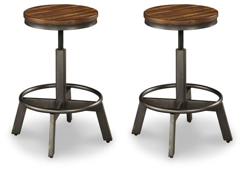 Torjin Brown/Gray Counter Height Stool (Set of 2) - D440-024X2