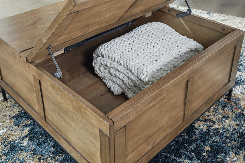 Torlanta Coffee Table with 1 End Table in Brown - PKG019341