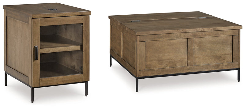 Torlanta Coffee Table with 1 End Table in Brown - PKG019341