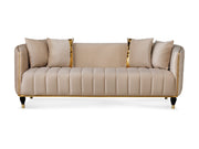 Toronto 3-pieces (Sofa & Loveseat & Chair) Livingroom Set Cream in Cream - 101-TOR-S0231-321
