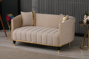 Toronto 3-pieces (Sofa & Loveseat & Chair) Livingroom Set Cream in Cream - 101-TOR-S0231-321