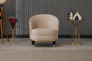 Toronto 3-pieces (Sofa & Loveseat & Chair) Livingroom Set Cream in Cream - 101-TOR-S0231-321
