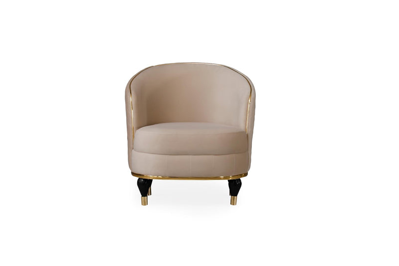 Toronto 3-pieces (Sofa & Loveseat & Chair) Livingroom Set Cream in Cream - 101-TOR-S0231-321