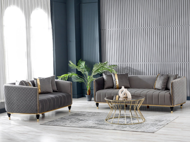 Toronto 70" Wide Square Arm Loveseat - Gate FurnitureLoveseat