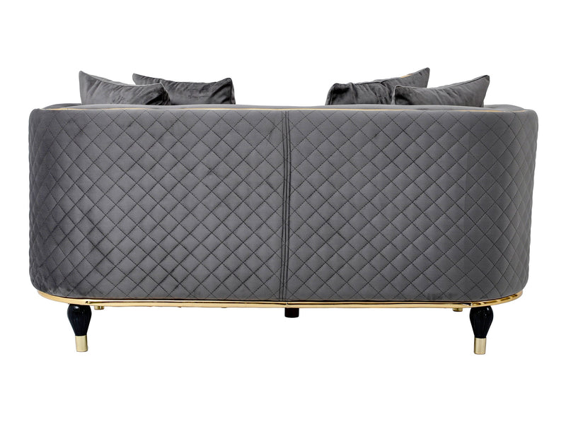 Toronto 70" Wide Square Arm Loveseat - Gate FurnitureLoveseat