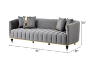 Toronto 85" Wide Square Arm Sofa - Gate FurnitureSofas