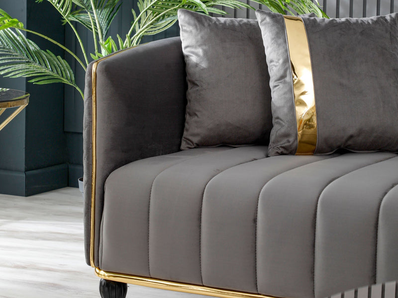 Toronto 85" Wide Square Arm Sofa - Gate FurnitureSofas