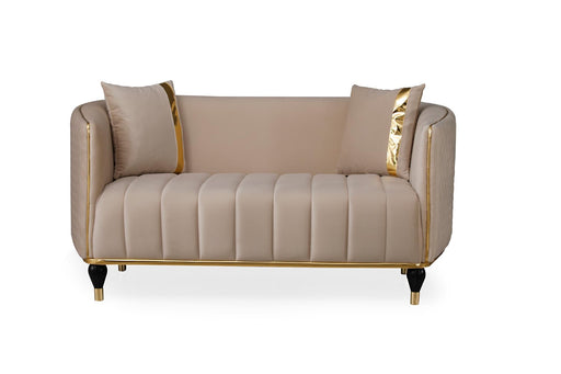 Toronto Stationary Loveseat Cream in Cream - 101-TOR-S0231-2