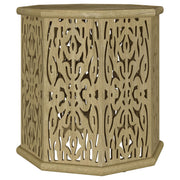 Torres Octagonal Solid Mango Wood Side Table Natural Brown - 931148