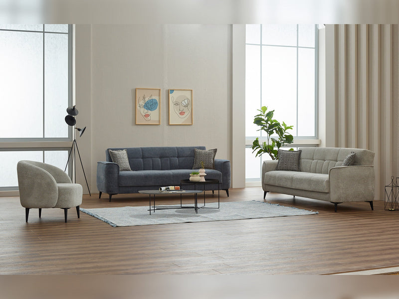 Touch 3-pieces (Sofa & Loveseat & Chair) Livingroom in Grey - 200-SIM-TOU-ERATO02-321