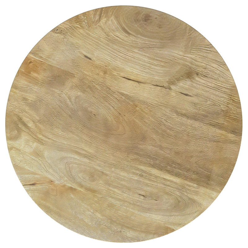 Touhy 2-piece Round Coffee and End Table Set Natural Mango - 710608-S2