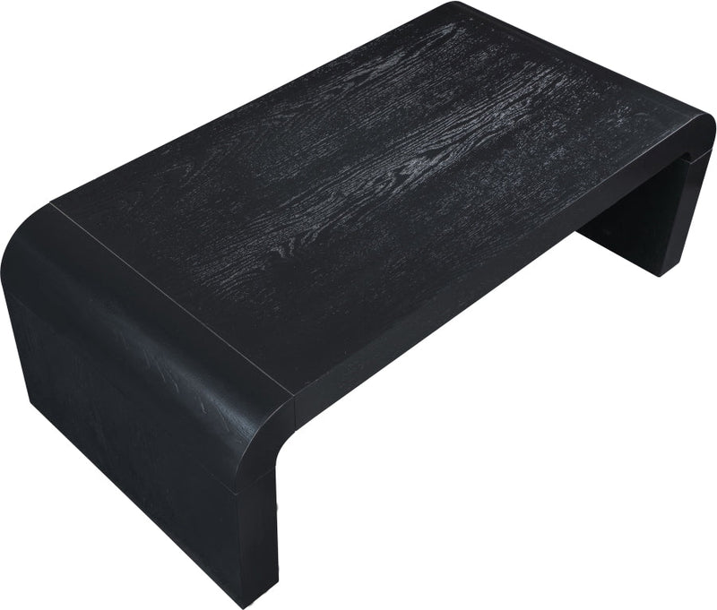 Toulon Oak Veneer Coffee Table in Black - 99072Black-C