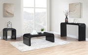 Toulon Oak Veneer Coffee Table in Black - 99072Black-C