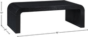 Toulon Oak Veneer Coffee Table in Black - 99072Black-C