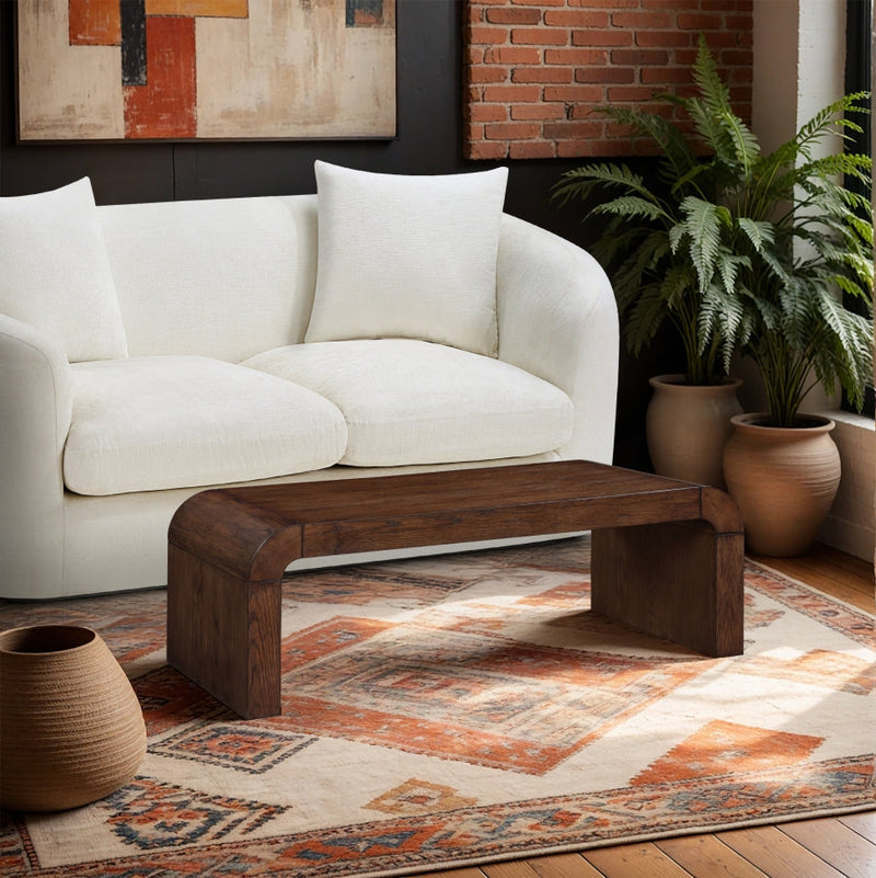 Toulon Oak Veneer Coffee Table in Brown - 99072Brown-C
