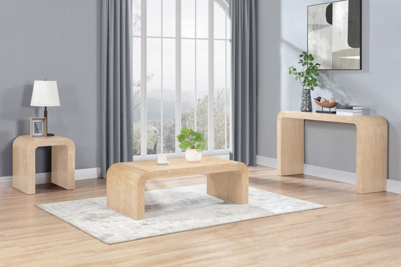 Toulon Oak Veneer Coffee Table in Natural - 99072Oak-C