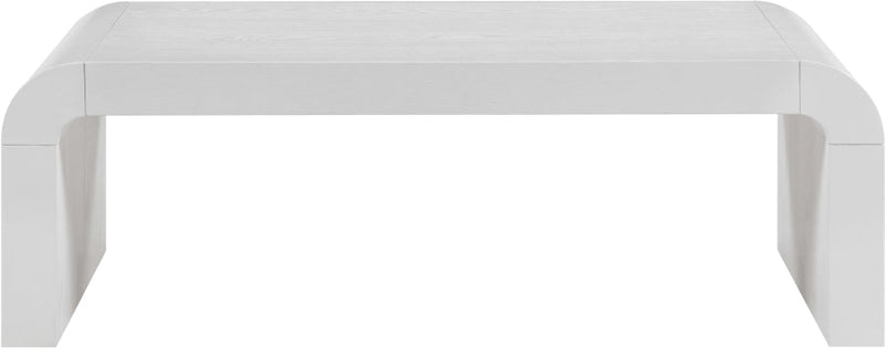 Toulon Oak Veneer Coffee Table in White - 99072White-C